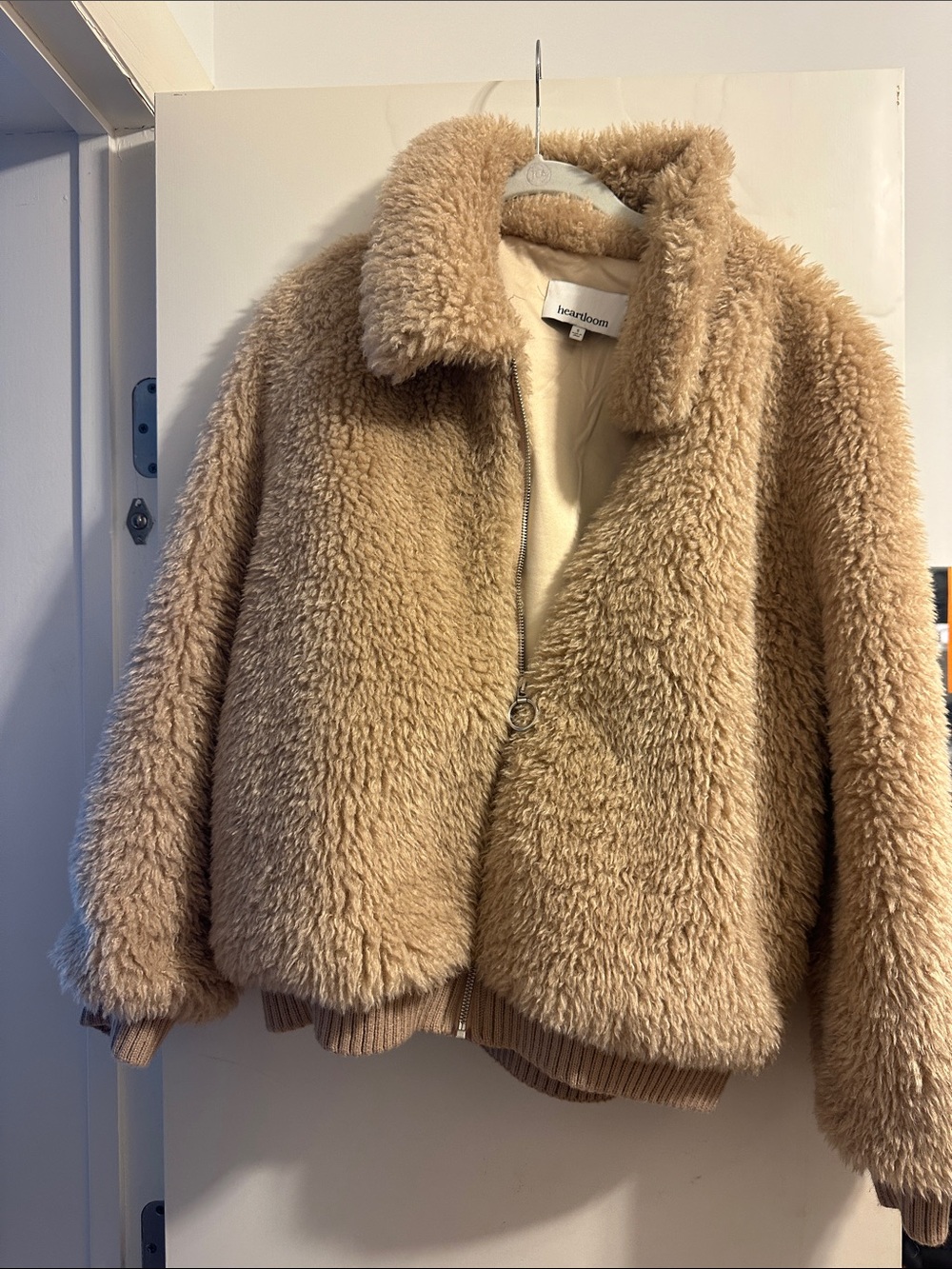 Heartloom Cream Plush Teddy Shearling Jacket